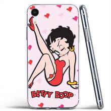 Классический силиконовый чехол для телефона Betty Boop Cubre для Samsung Galaxy A10 A30 A40 A50 A60 A70 S6 Active Note 10 Plus Edge M30 2024 - купить недорого