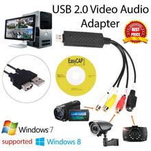 USB Easycap 2,0 видео Захват ТВ DVD VHS видео DVR Захват адаптер карта с аудио поддержкой Win7/8/Vista для компьютера/CC ТВ камеры 2024 - купить недорого