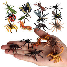 12pcs Plastic Insect Bugs Figures Action Kids Toys Decor Party Bag Filler 2024 - buy cheap