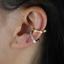 Simple gold color Earrings For Women No Piercing Clip Earrings Men Gold Spike Cartilage Ear Bone Earrings Girl Gift Ear Cuff 2024 - buy cheap