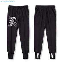 Skeleton Skull Cycle men sweatpants Graphic unisex Novelty sportswear long pants Funny Plus Size trousers for Men 2024 - buy cheap