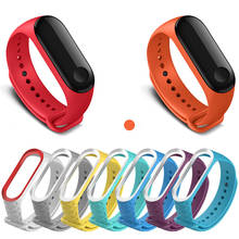 For Xiaomi Mi Band 4 3 Band Soft Colorful Strap Wristband Replacement Smart Sport Watch Wrist Band Bracelet Miband 4 3 Strap 2024 - buy cheap
