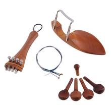 Piezas para violín, accesorios, pieza trasera, sintonizador fino, Kit de cuerdas, clavija para Tailgut Endpin, 4/4 2024 - compra barato
