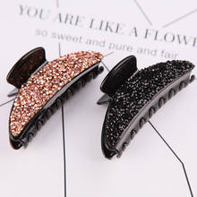 New fashion simple Rhinestone large hair card Wild adult ladies hairpin Claw girl hair accessories Headdress 2024 - buy cheap