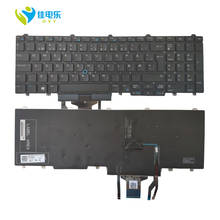 Ovy ne teclado de laptop para lenovo, e5550 e5570 e6540 3510 m3510 7510 m7510 com iluminação de fundo 2024 - compre barato