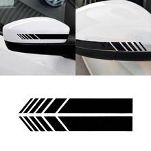 2pcs/set Car Styling Auto SUV Vinyl Graphic Car Stickers Rearview Mirror Side Decal Stripe DIY Car Body Decals 20x2cm 2024 - buy cheap