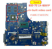 Original For Lenovo B50-70 Laptop Motherboard ZIWB2/ZIWB3/ZIWE1 LA-B091P I7-4510 CPU 2024 - buy cheap
