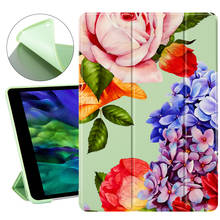 For iPad Pro 11 2020 Coque Flower Set iPad Cases Soft Silicone Back Funda Protective Covers iPad 7th Generation Case Mini 1 2 3 2024 - buy cheap