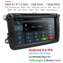 AndroidCar Multimedia player 2 Din Car DVD For VW/Volkswagen/Golf/Polo/Tiguan/Passat/b7/b6/SEAT/leon/Skoda/Octavia Radio GPS DAB 2024 - buy cheap