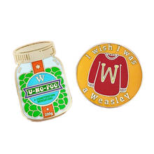 Weasley Garment & Constipation Pill Bottle Enamel Pin Brooch Set HP Wizard Fans Perfect Collection 2024 - buy cheap