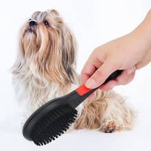 Cão grooming pente dupla face multifunções banho massagem limpeza escova de cabelo pet grooming ferramenta 2024 - compre barato