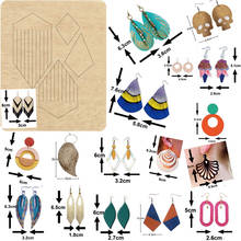 Fashion Tassel Drop Dangler Earrings Cutting Die Pendant Wooden Dies Suitable for Common Die Cutting Machines on the Market 2020 2024 - buy cheap