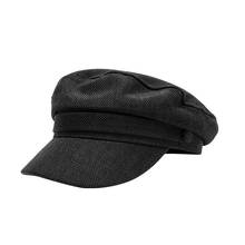 2021 Vintage Hats For Women Cotton Hemp Woolen Hat Winter Hat Women's Beret With Visor Warm Beret Hat Men's Baseball Cap 2024 - buy cheap