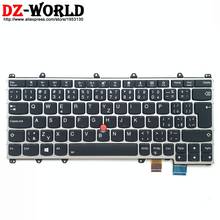 New/orig Silver border CZ Czech Backlit Keyboard for Lenovo Thinkpad Yoga 370 Backlight Teclado 01AV724 01EN435 2024 - buy cheap