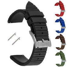 BEAFIRY-Correa de goma de silicona para reloj, diseño único, 20mm, 22mm, 24mm, resistente al agua, deportivo, para huawei y samsung 2024 - compra barato