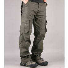 Los hombres de Pantalones Casual pantalón Multi bolsillo militar general de alta calidad para hombre al aire libre pantalones largos pantalones táctico hombre de talla grande 30-44 2024 - compra barato