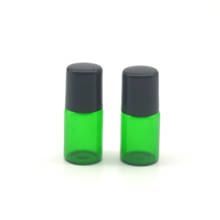 1 шт многоразовый зеленый стеклянный бутылка с роликом из нержавеющей стали маленький эфирный масло в рулоне 2 мл флакон для парфюма 2024 - купить недорого