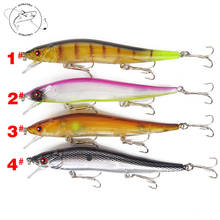 Señuelo de pesca en el mar, cebo Artificial duro Isca con 3 anzuelos triples Wobblers, 11,5 cm/15g, 4 unids/lote 2024 - compra barato