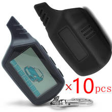 10 Pcs Keychain B6 LCD Remote Controller For Two Way Car Alarm Starline B6 Twage Keychain alarm auto + silicone case 2024 - buy cheap