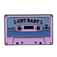 Музыкальная лента cry baby, эмалированная булавка, текст песен в стиле Харри, значок памяти в ретро-стиле 80-х годов, джинсы 2024 - купить недорого