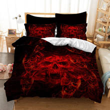 Fanaijia 3d King Size Bedding Sets Luxury Red Sugar Skull Print Duvet Cover and Pillowcase Bed Set Bedlinen Dropshipping 2024 - buy cheap