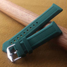 Rubber Watch Band 18mm 19 mm 20mm 21mm 22mm 24mm Green Orange Watches Strap Steel Buckle for Each Brand Watches Soft Watchbands 2024 - buy cheap