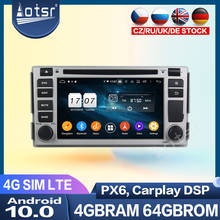 Radio con GPS para coche, reproductor Multimedia con Android 2005, 4G, LTE, DVD, unidad central de Audio, estéreo, para Hyundai SANTA FE, PX6 2024 - compra barato
