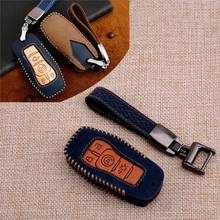 Leather Car Remote Key Case Cover Fob Bag Fit For Ford Fusion Explorer Mustang Edge F-150 Mondeo  Lincoln MKZ MKC MKX 2024 - buy cheap