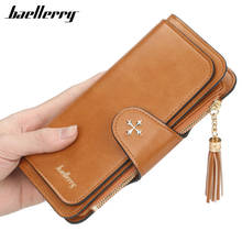 Baellerry Purses for Women Sequined Top Quality PU Leather Card Holder Female Purse Tassel Zipper Brand Wallet For Girl Hot sale 2024 - buy cheap