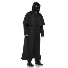 Disfraz Medieval de Halloween, Túnica con capucha de monje renacentista, ropa de capa con capucha para Cosplay de fraile y sacerdote, novedad de 2019 2024 - compra barato