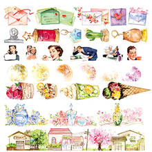 Cintas Washi DIY de papel japonés, cinta adhesiva decorativa de dibujos animados para vida adolescente, pegatinas para álbum de recortes, 1 ud. 2024 - compra barato