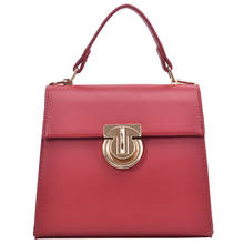 Luxury Brand Female Small Tote bag 2019 Fashion New High Quality PU Leather Women's Designer Handbag Lock Shoulder Messenger Bag 2024 - buy cheap