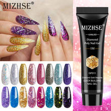 MIZHSE-Gel UV para extensión de uñas, barniz semipermanente para manicura, 15ml 2024 - compra barato