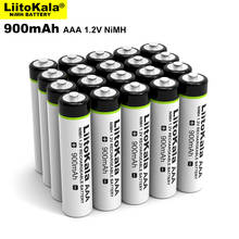 Оригинальный никель-металлогидридный аккумулятор LiitoKala 1,2 в AAA 900 мА · ч для фонарика, игрушек, пульта дистанционного управления, 10 шт. 2024 - купить недорого