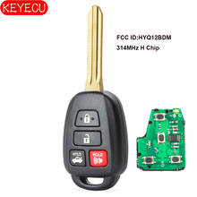KEYECU-llave remota de coche, 4 botones para Toyota Camry 2014 -2017, Rav4 2013 -2016 Fob H Chip FCC ID: HYQ12BDM 2024 - compra barato