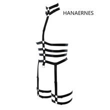 Женский ремень-подвязка HANAERNES, готический ремень-подвязка, эластичный сексуальный бюстгальтер для бондажа, подвязка в готическом стиле, свадебное плечо 2024 - купить недорого