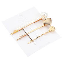 New Pearl Hair Clips for Women Gold Fashion Barrette Hairpin Hair Accessories 2024 - buy cheap