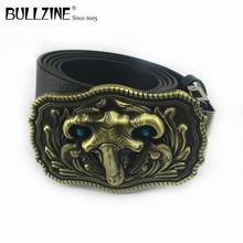 Bullzine-Cinturón de cabeza de oveja occidental retro de aleación de zinc, hebilla vaquera, acabado de latón antiguo, FP-03629-1 gratis 2024 - compra barato