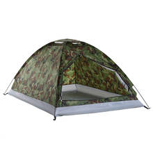 Portable Camouflage Camping Tent for 2 Person Single Layer Beach Tent Outdoor Ultralight Tents Outdoor Camping Equipment 2024 - buy cheap