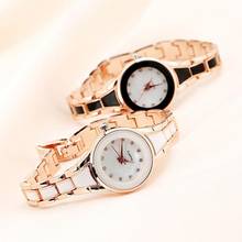 Women Fashion Stainless Steel Round Case Analog Quartz Bracelet Wrist Watch Ladies Dress Clock Luxury Simple Casual Quartz Watch 2024 - buy cheap