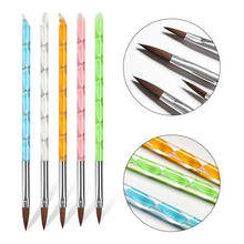 Acrylic Nail Art Brush Kit UV Gel Polish Painting Drawing Brushes Pen  Carving UV Gel Extension Builder Manicure Brush Tools 2024 - buy cheap