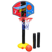 Soporte de baloncesto portátil para interiores y exteriores para niños, juguete de altura ajustable, juegos de pelota, juguete deportivo educativo, regalos 2024 - compra barato