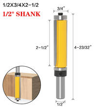 Broca de carburo de tungsteno para madera, fresadora de extremo recto extralargo de 12,7mm y 1/2 ", precio barato, 1 unidad 2024 - compra barato