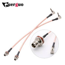 Customized  TNC Female Bulkhead to CRC9 Right Angle Pigtail Cable RF Coaxial Connector Cable for 3G HUAWEI ZTE Modem 2024 - buy cheap