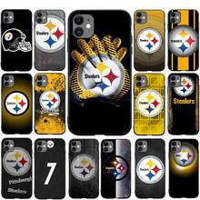 Steelers Logo Silicone Phone Case for iPhone 5 5s 6 6s 7 8 Plus X XS XR XS Max 11 Pro Max SE 2020 12 pro max 12 mini Cover 2024 - купить недорого