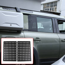 ST Car Side Window Glass Protective Panel Decoration Cover Trim,Aluminum alloy,For Land Rover Defender 110 2020-2021 Accessories 2024 - buy cheap