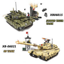 Xingbao Military Army Series Assembly Scorpio Tiger Tank And Type 99 Tank Sets Building Blocks MOC Bricks Educational Toys Gifts 2024 - buy cheap