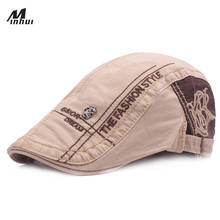 Minhui Fashion Beret Cap Cotton Hats for Men and Women Visors Sunhat Gorras Planas Flat Caps Adjustable Berets 5Colors 2024 - buy cheap