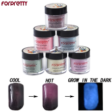 Polvo de acrílico uñas monómero acrílico Color polvo magia cambio Poedre Acrylique Pour Ongle Gel Acrilicos resplandor en el oscuro Chaneleon 2024 - compra barato