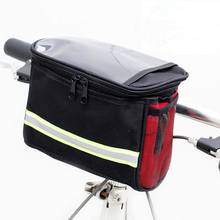 À prova dwaterproof água de grande capacidade bicicleta frente guiador saco armazenamento bolsa pacote quadro titular bycicle acessórios 2024 - compre barato